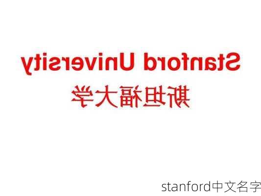 stanford中文名字