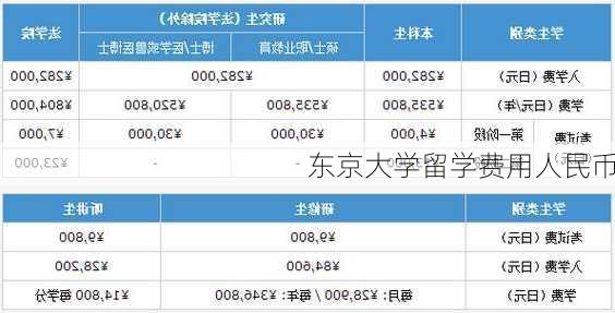 东京大学留学费用人民币