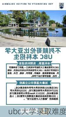 ubc大学录取难度