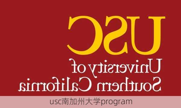 usc南加州大学program