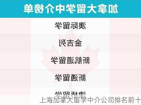 上海加拿大留学中介公司排名前十