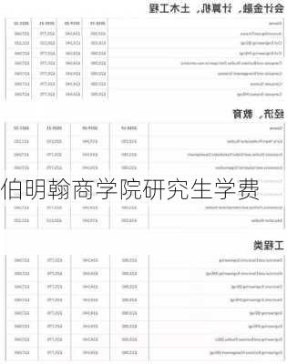 伯明翰商学院研究生学费