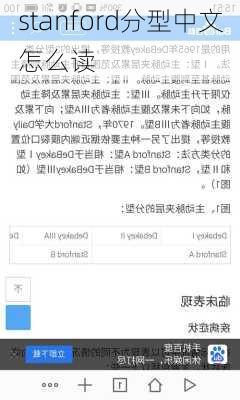 stanford分型中文怎么读