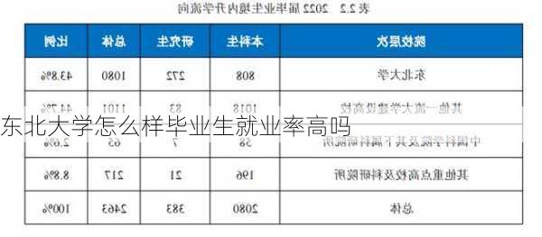 东北大学怎么样毕业生就业率高吗