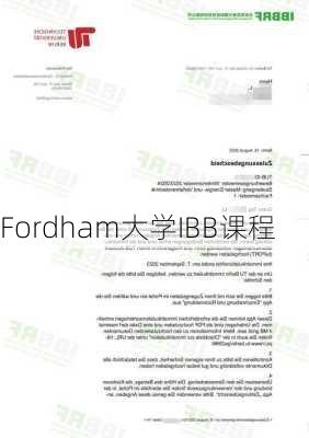 Fordham大学IBB课程