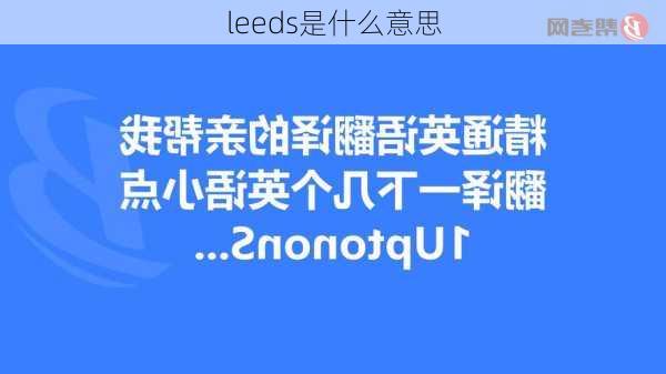 leeds是什么意思