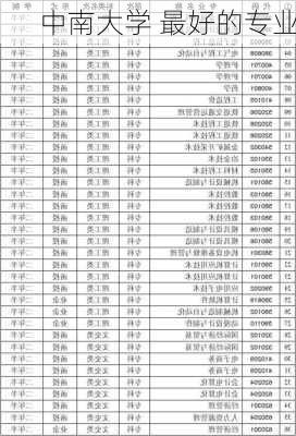 中南大学 最好的专业