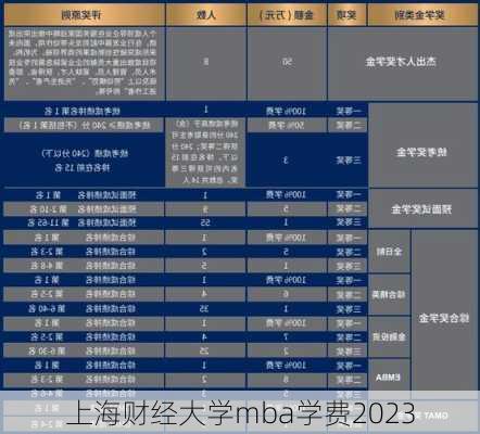 上海财经大学mba学费2023