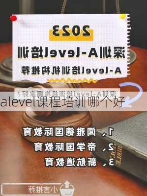 alevel课程培训哪个好