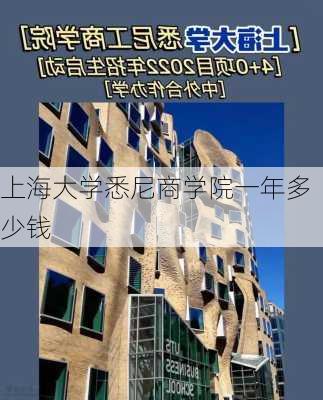 上海大学悉尼商学院一年多少钱