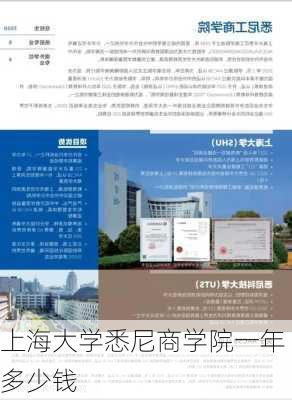 上海大学悉尼商学院一年多少钱