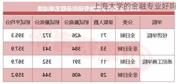 上海大学的金融专业好吗