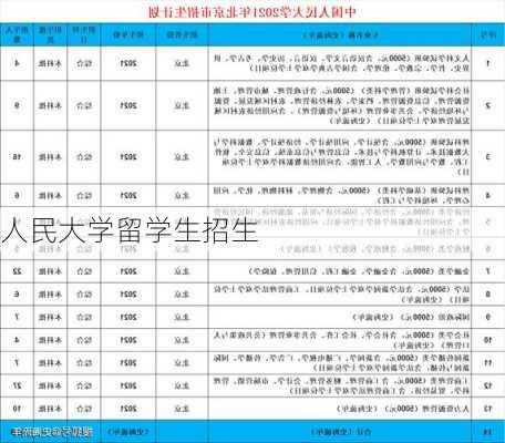 人民大学留学生招生