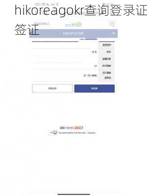 hikoreagokr查询登录证签证