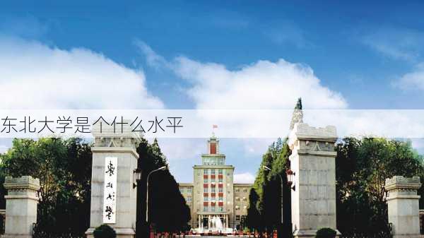 东北大学是个什么水平