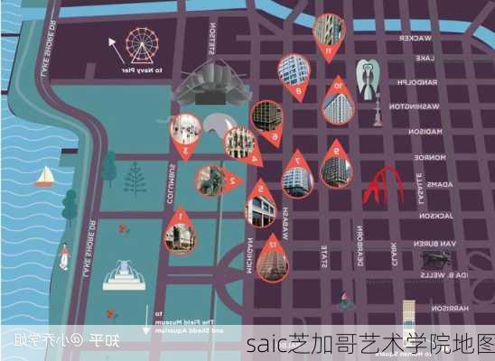 saic芝加哥艺术学院地图