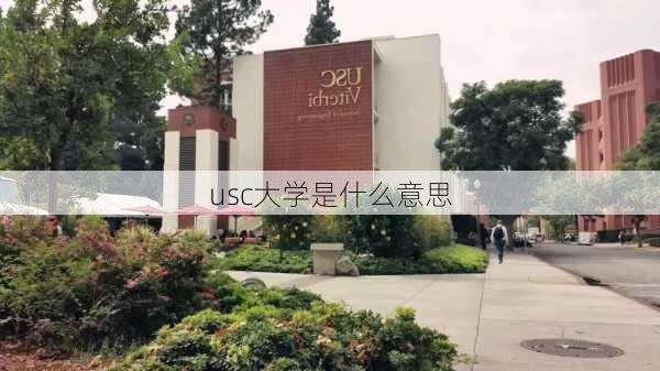 usc大学是什么意思