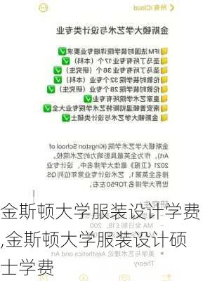 金斯顿大学服装设计学费,金斯顿大学服装设计硕士学费