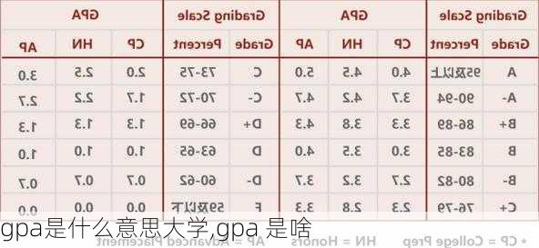 gpa是什么意思大学,gpa 是啥