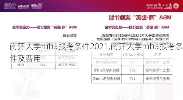 南开大学mba报考条件2021,南开大学mba报考条件及费用