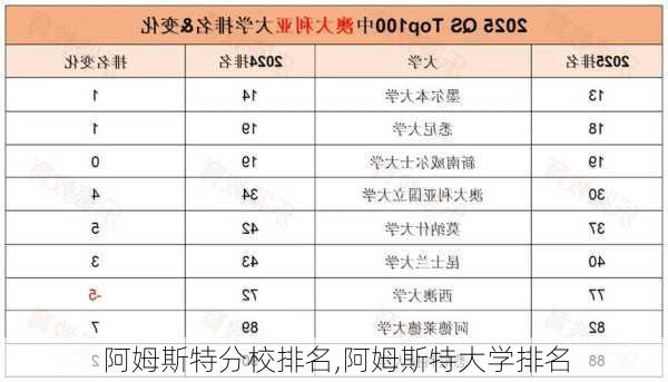 阿姆斯特分校排名,阿姆斯特大学排名