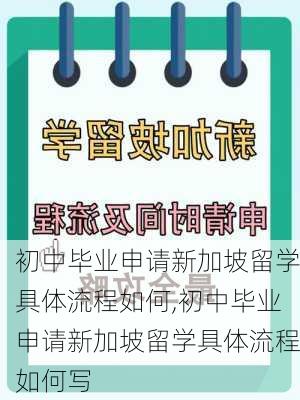 初中毕业申请新加坡留学具体流程如何,初中毕业申请新加坡留学具体流程如何写