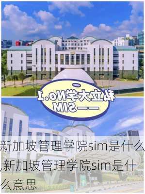 新加坡管理学院sim是什么,新加坡管理学院sim是什么意思