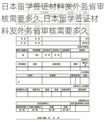 日本留学签证材料发外务省审核需要多久,日本留学签证材料发外务省审核需要多久