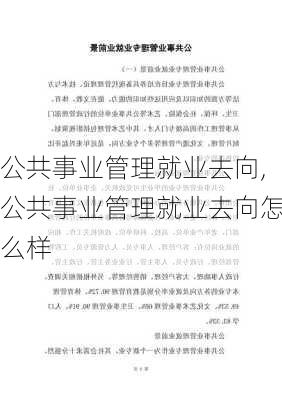 公共事业管理就业去向,公共事业管理就业去向怎么样