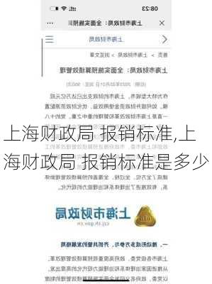 上海财政局 报销标准,上海财政局 报销标准是多少