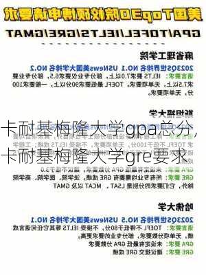 卡耐基梅隆大学gpa总分,卡耐基梅隆大学gre要求