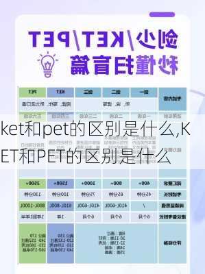 ket和pet的区别是什么,KET和PET的区别是什么