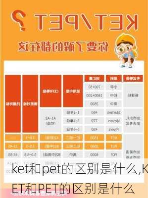 ket和pet的区别是什么,KET和PET的区别是什么