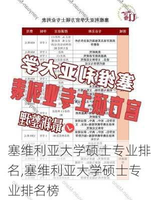 塞维利亚大学硕士专业排名,塞维利亚大学硕士专业排名榜