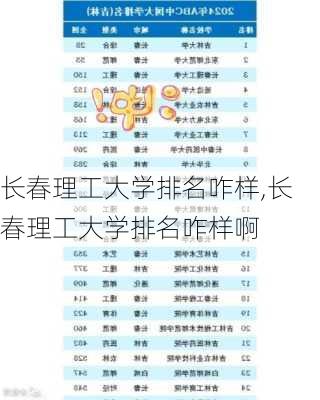 长春理工大学排名咋样,长春理工大学排名咋样啊