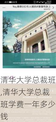 清华大学总裁班,清华大学总裁班学费一年多少钱