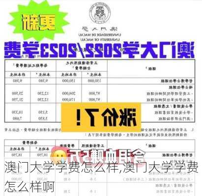 澳门大学学费怎么样,澳门大学学费怎么样啊