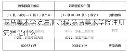 罗马美术学院注册流程,罗马美术学院注册流程是什么