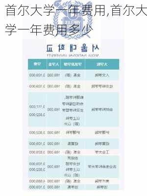 首尔大学一年费用,首尔大学一年费用多少