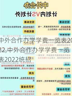 中外合作办学学费一览表2022,中外合作办学学费一览表2022统招