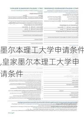 墨尔本理工大学申请条件,皇家墨尔本理工大学申请条件