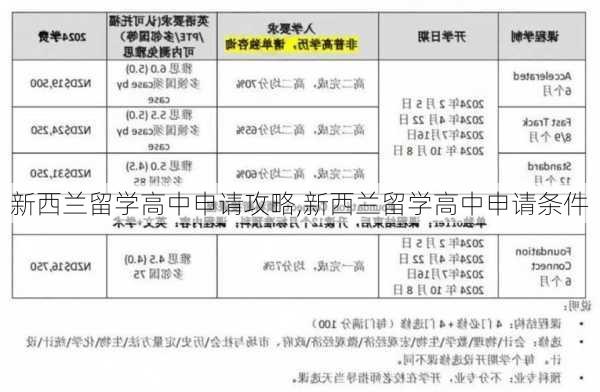 新西兰留学高中申请攻略,新西兰留学高中申请条件