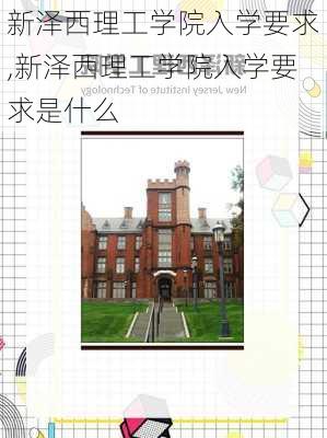 新泽西理工学院入学要求,新泽西理工学院入学要求是什么