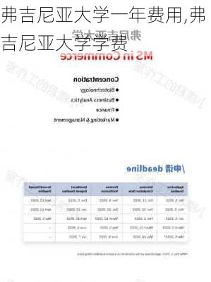 弗吉尼亚大学一年费用,弗吉尼亚大学学费