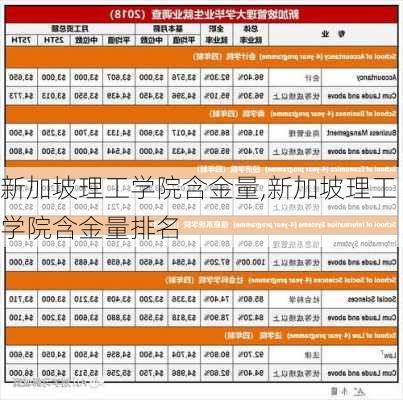 新加坡理工学院含金量,新加坡理工学院含金量排名