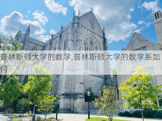 普林斯顿大学的数学,普林斯顿大学的数学系如何