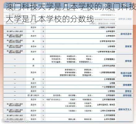 澳门科技大学是几本学校的,澳门科技大学是几本学校的分数线