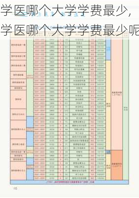 学医哪个大学学费最少,学医哪个大学学费最少呢