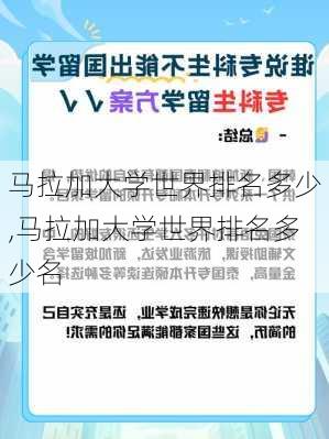 马拉加大学世界排名多少,马拉加大学世界排名多少名