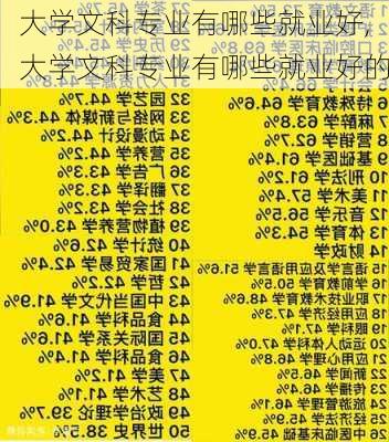 大学文科专业有哪些就业好,大学文科专业有哪些就业好的